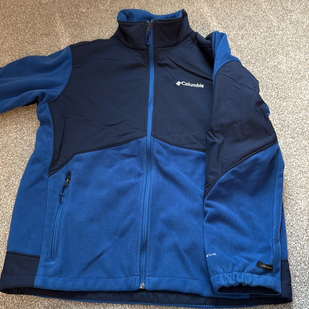 Men’s Large full zip fleece Omnishield Interchange